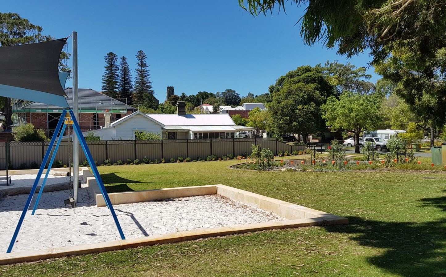 McCourt Street Drainage Basin - Infrastructure - Public Works - complete playground